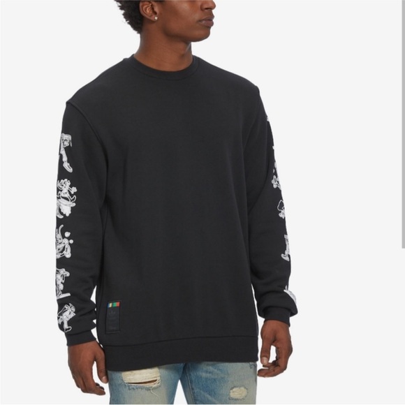 adidas Other - Adidas Black Crewneck Sweater with Disney Design